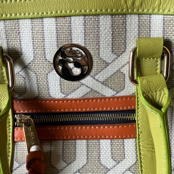Spartina 449: Veranda Satchel Crossbody Bag- Geometric Pattern - Picture 2 of 11